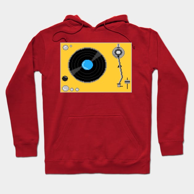 Music Record Player Hoodie by brick86